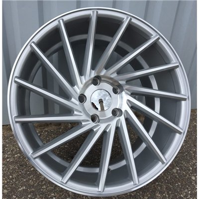R19x9.5  5X120  ET  38  72.6  LU589  (M7L)  Machined Silver (MS)  For RACINGLINE  (K7)  ((AKC 60 Eur) Style Vossen (Left side))