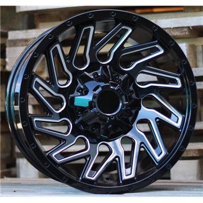R17x9  6X139.7  ET  M10  110.1  Q1283  Black (BL)  For 4X4  (K4)  (Milling)