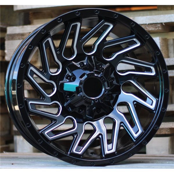 R17x9  6X139.7  ET  M10  110.1  Q1283  Black (BL)  For 4X4  (K4)  (Milling)