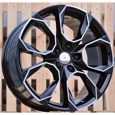 R18x8  5X112  ET  40  57.1  SK516  (BYD1310)  Black Polished (MB)  For SKODA  (Z4)