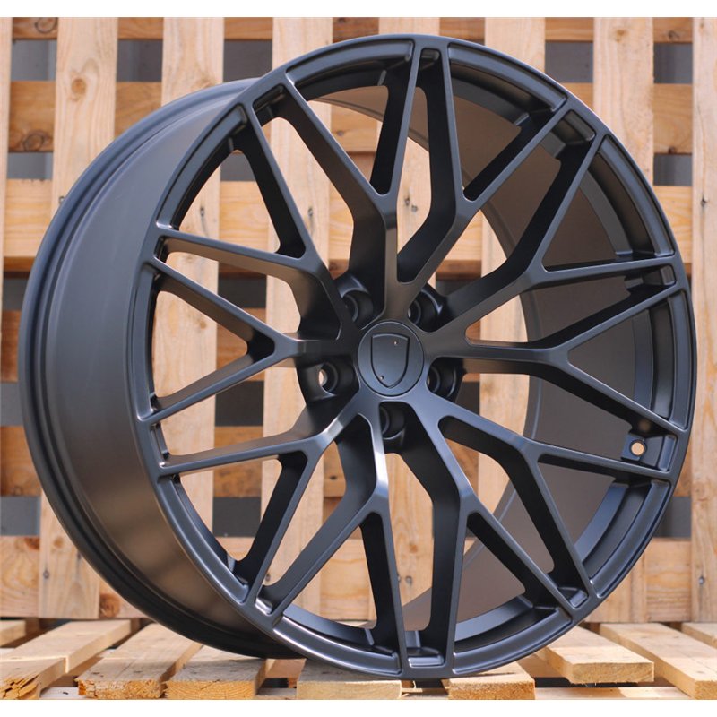 R21x11  5X130  ET  58  71.6  3S1067  (IN3082F)  Black Half Matt (BLHM)  For PORSCHE  (Z6)  (HYBRID FORGED Rear+Front)