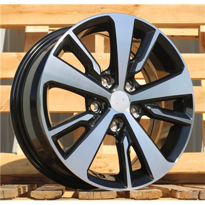 R16x6.5  5X114.3  ET  40  66.1  TL0400  Black Polished (MB)  For NISSAN  (R)