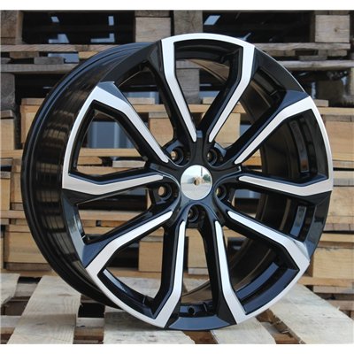 R18x8  5X108  ET  49  67.1  V515  (FE133/V515)  Black Polished (MB)  For VOLVO  (P2+R)