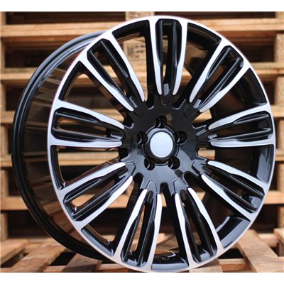 R22x9.5  5X120  ET  49  72.6  XE136  (BYD1292)  Black Polished (MB)  For LAND ROVER  (Z4)