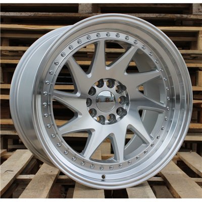 R18x9.5  5X120  ET  25  74.1  XFA39  Machined Silver (MS)  For RACINGLINE  ((AKC 90 Eur)REAR+FRONT)