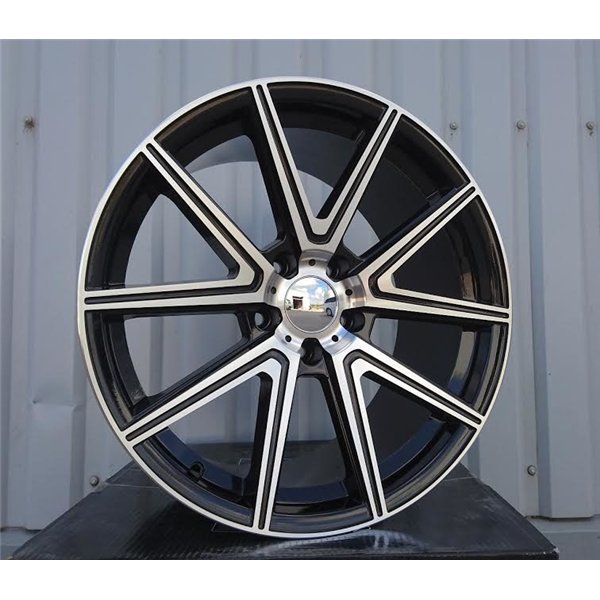 R18x8.5  5X114.3  ET  35  67.1  XFE07  Black Polished (MB)  For RACINGLINE  (K7)  (Rear+Front)