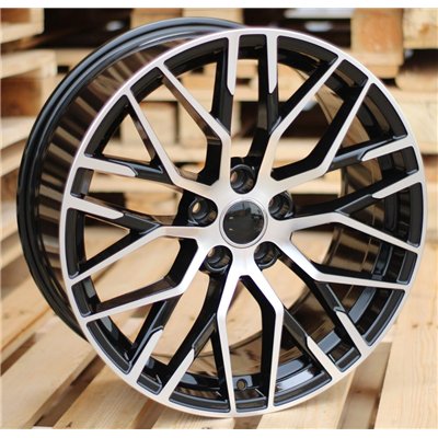 R20x9  5X112  ET  35  66.5  XFE30  (BY1373)  Black Polished (MB)  For AUDI  (P1+P+Z2)