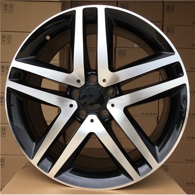 R19x8  5X112  ET  52  66.6  XFE69  Black Polished (MB)  For MERCEDES  (K4+Z6)  ((Max load 980kg))