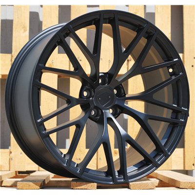 R21x10  5X112  ET  18  66.5  XFRGW5697  Black Matt (BM)  For PORSCHE  (K3)  (FORGED (Rear+Front))