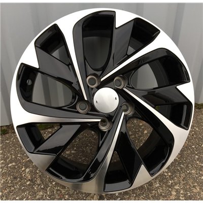 R16x6.5  5X100  ET  40  54.1  XFE89  Black Polished (MB)  For TOYOTA  (R)