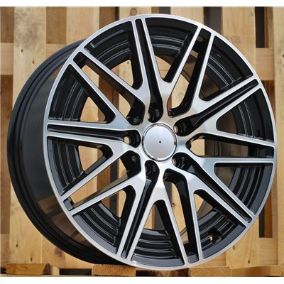 R18x8.5  5X112  ET  52  66.5  Y0102  Black Polished (MB)  For MERCEDES  (K4)  (NEW Model C-Class (Front+Rear))