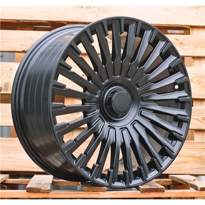 R20x8.5  5X112  ET  32  66.6  Y0425  Satin Black (SB)  For MERCEDES  (P2)  (HYBRID FORGED Rear+Front (Piano Black))