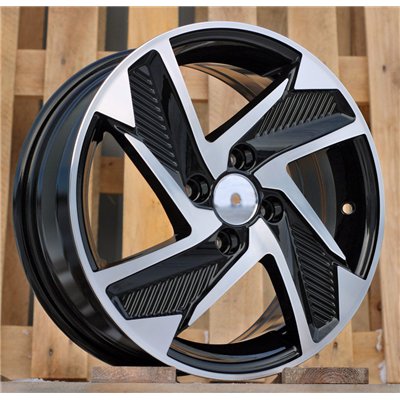 R15x6  4X100  ET  48  54.1  Y1169  Black Polished (MB)  For HYUNDAI  (R+L1)  (New Model)