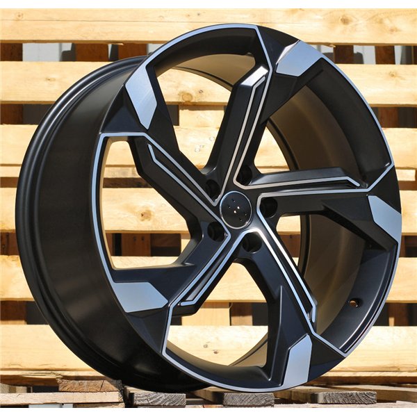 R19x8.5  5X112  ET  34  66.5  Y1201  (IN5633)  Black Polished Half Matt (MBHM)  For AUDI  (Z5)