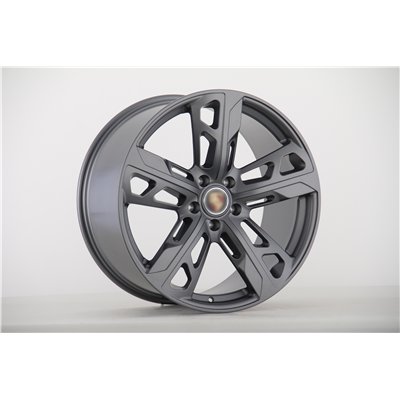 Front W876-5 PORSCHE Satin Gunmetal R22x9.5J  5x130mm 71.56mm