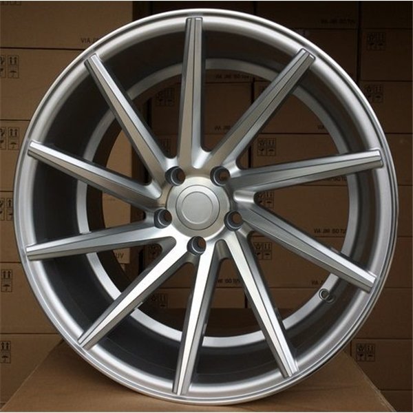 R20x8.5  5X114.3  ET  33  73.1  B1058  Polished Silver+Powder Coating (MSPC)  For RACINGLINE  (P)  (LEFT SIDE (Style Vossen)(AKC