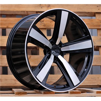 R21x10  5X112  ET  19  66.5  3S1239  Black Polished (MB)  For PORSCHE  (K4)  (HYBRID FORGED (Rear+Front))