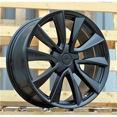 R19x8.5  5X114.3  ET  40  64.1  B2046  (H3154F)  Black Half Matt (BLHM)  For TESLA  (K8+M)  (HYBRID FORGED (Model 3))