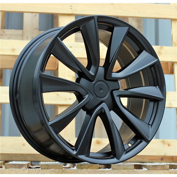 R19x8.5  5X114.3  ET  40  64.1  B2046  (H3154F)  Black Half Matt (BLHM)  For TESLA  (K8+M)  (HYBRID FORGED (Model 3))