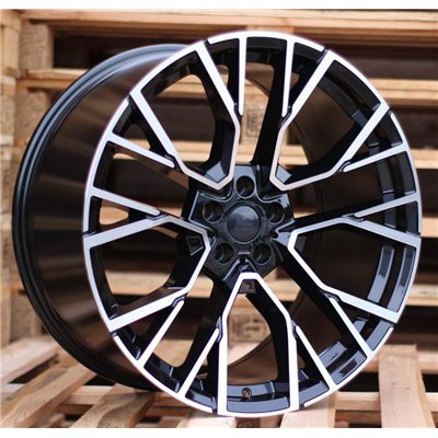 R22x10.5  5X112  ET  43  66.6  B5769  Black Polished (MB)  For BMW  (P+M)  (Rear+Front)