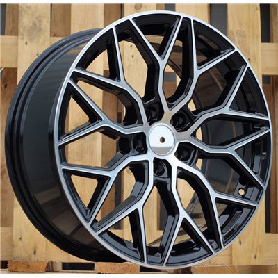 R17x7.5  5X115  ET  40  70.1  B5812  Black Polished (MB)  For RACINGLINE  (P)