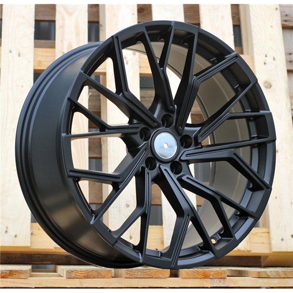 R18x8  5X112  ET  39  66.5  F760  Black Half Matt (BLHM)  For AUDI  (M)  (HYBRID FORGED)