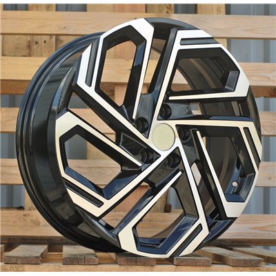 R18x7.5  5X114.3  ET  51  67.1  FBX345  Black Polished (MB)  For HYUNDAI  (M)  (HYBRID FORGED)