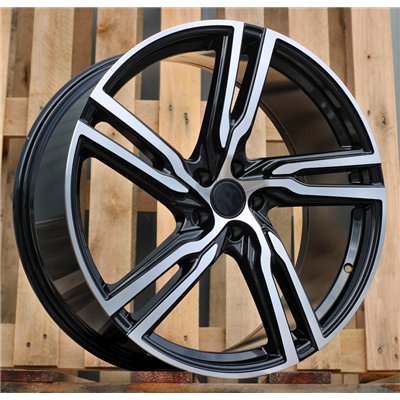 R20x8.5  5X108  ET  42  63.3  FE161  (BK5399)  Black Polished (MB)  For VOLVO  (P+K4)
