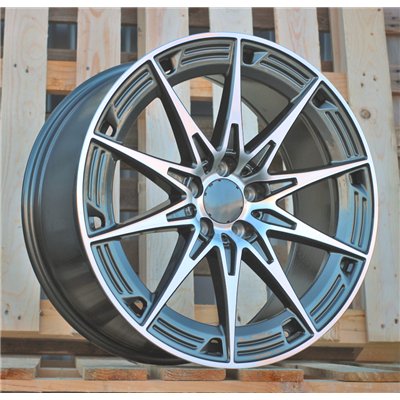 R19x8.5  5X112  ET  36  66.6  H3500F  Grey Polished (MG)  For MERCEDES  (K3)  (HYBRID FORGED Rear+Front NEW Model)