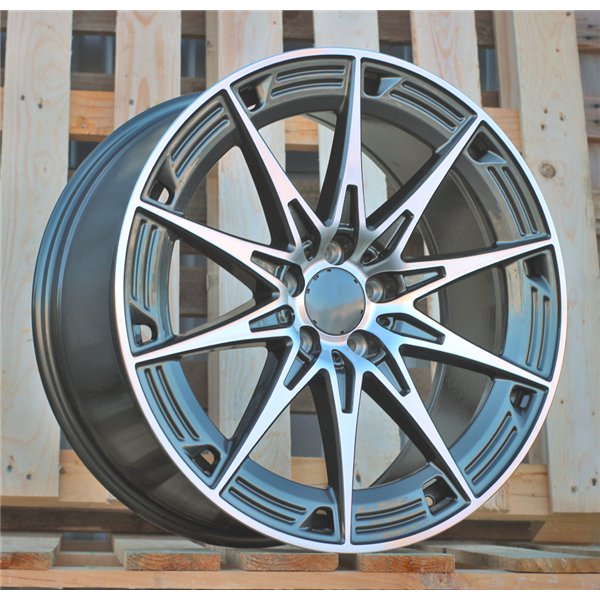 R19x8.5  5X112  ET  36  66.6  H3500F  Grey Polished (MG)  For MERCEDES  (K3)  (HYBRID FORGED Rear+Front NEW Model)