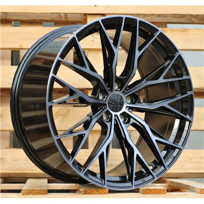 R18x8  5X112  ET  40  66.5  HX042  (IN0387)  Black+Tinted Face (BLTF)  For HAXER  (Z7)