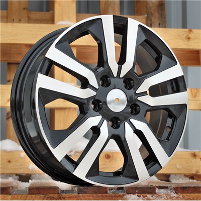 R16x6  5X114.3  ET  50  66.1  IN3516F  Black Polished (MB)  For RENAULT  (K8)  (HYBRID FORGED (max 1400kg))