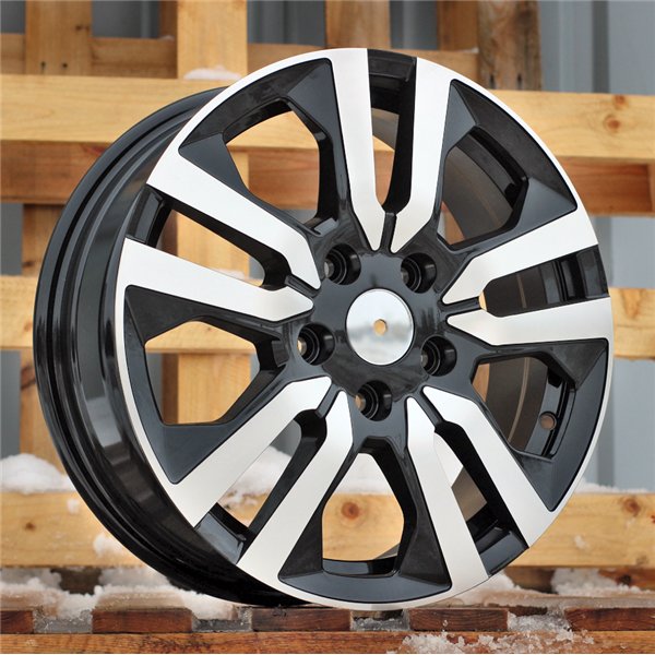 R16x6  5X114.3  ET  50  66.1  IN3516F  Black Polished (MB)  For RENAULT  (K8)  (HYBRID FORGED (max 1400kg))