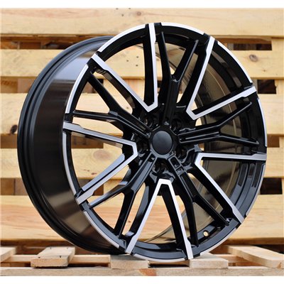 R19x9  5X112  ET  44  66.6  3S1284  Black Polished (MB)  For BMW  (Z4+M)  (HYBRID FORGED Rear+Front)