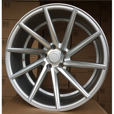 R20x8.5  5X112  ET  40  66.5  B1059  Machined Silver (MS)  For RACINGLINE  (K3)  (LEFT SIDE (Style Vossen)Front+Rear)