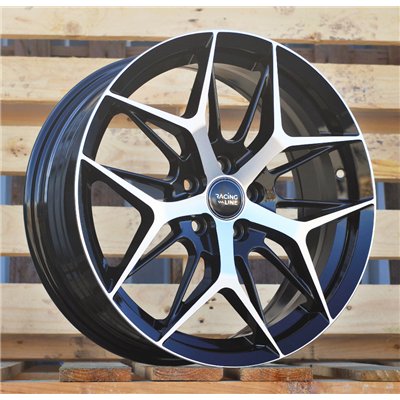 R17x7  5X112  ET  40  57.1  FBX114  Black Polished (MB)  For RACINGLINE  (M)  ((AKC 80 Eur)HYBRID FORGED)