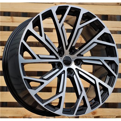 R19x8.5  5X112  ET  34  66.5  I0337  (FBX169)  Black Polished (MB)  For AUDI  (Z6)  ((AKC 120 Eur)HYBRID FORGED)