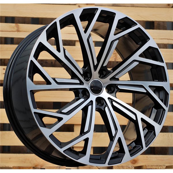 R19x8.5  5X112  ET  34  66.5  I0337  (FBX169)  Black Polished (MB)  For AUDI  (Z6)  ((AKC 120 Eur)HYBRID FORGED)