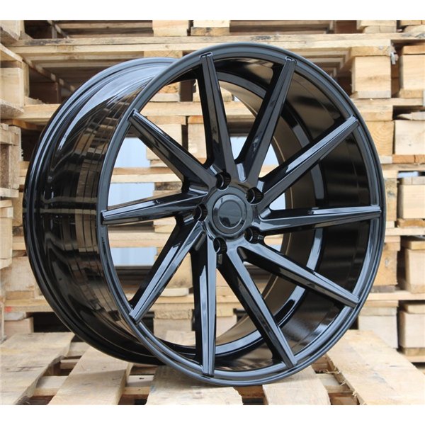 R19x9.5  5X120  ET  20  74.1  B1059  Black (BL)  For RACINGLINE  (Z4)  (RIGHT SIDE (Style Vossen))