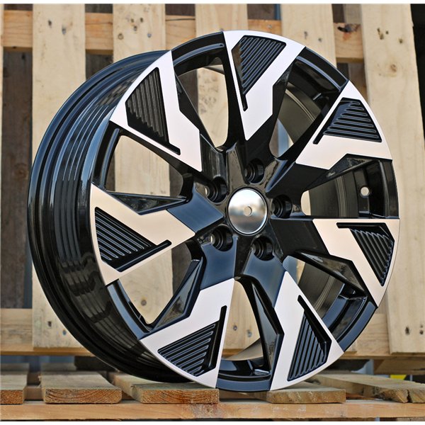 R17x7  5X108  ET  46  65.1  IN3521F  Black Polished (MB)  For RACINGLINE  (M)  (HYBRID FORGED (max 1250kg))
