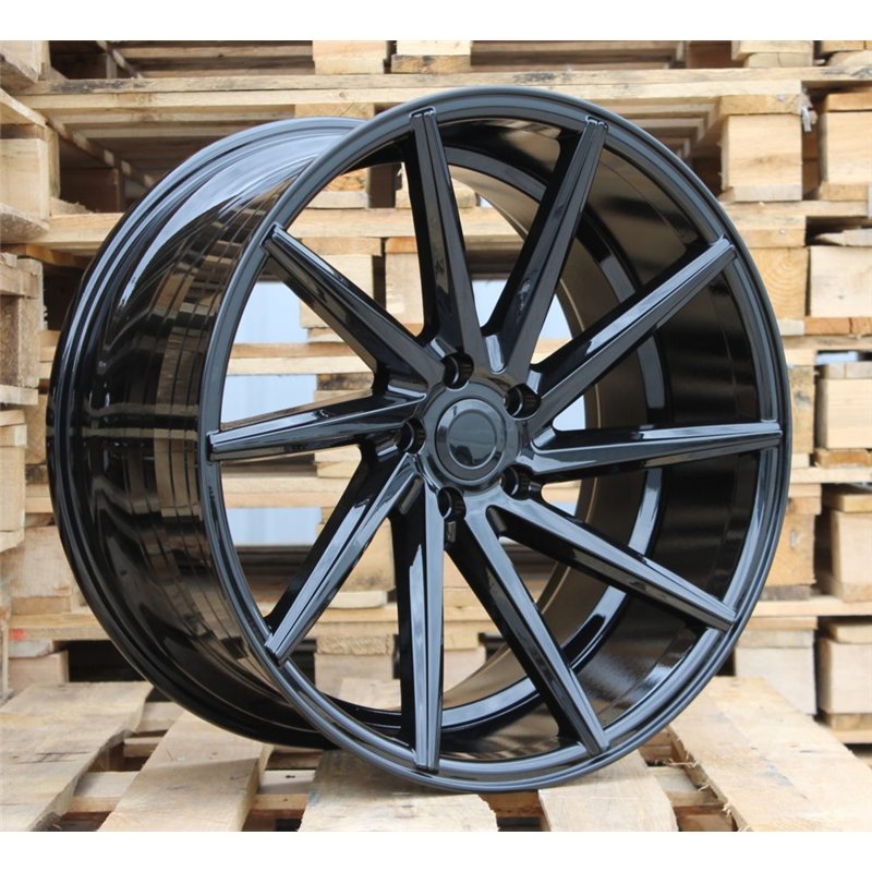 R20x8.5  5X120  ET  33  72.6  B1059  Black (BL)  For RACINGLINE  (Z3)  (RIGHT SIDE (Style Vossen))