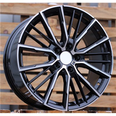 R19x8  5X112  ET  50  66.6  A5824  (IN3612F)  Black Polished (MB)  For BMW  (Z3)  (HYBRID FORGED BMW 1(F40)/ 2(F44))