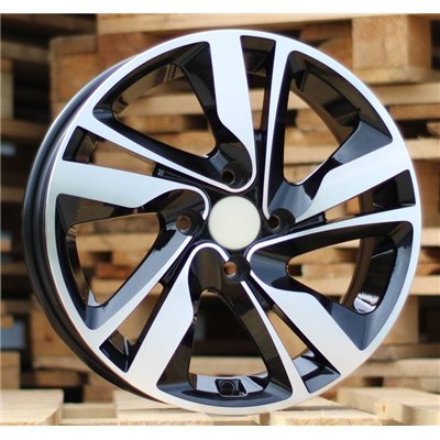 R15x6  4X100  ET  46  54.1  BK813  Black Polished (MB)  For HYUNDAI  (D1)