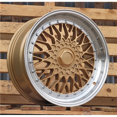 R18x9.5  10X112/120  ET  35  72.6  BY479  (XF135)  Gold+Polished (YP)  For RACINGLINE  (P2)  (BBS Style Rear+Front)