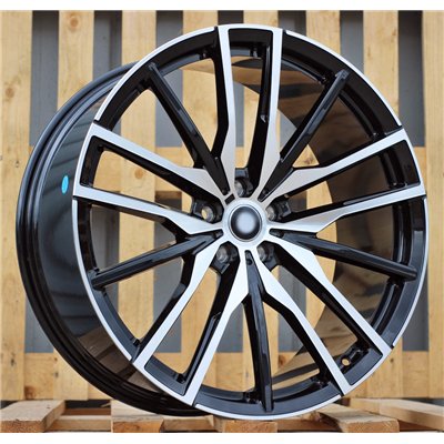 R20x10  5X120  ET  40  74.1  H0324  (BY1473)  Black Polished (MB)  For BMW  (Z3+Z6)  (Rear+Front)