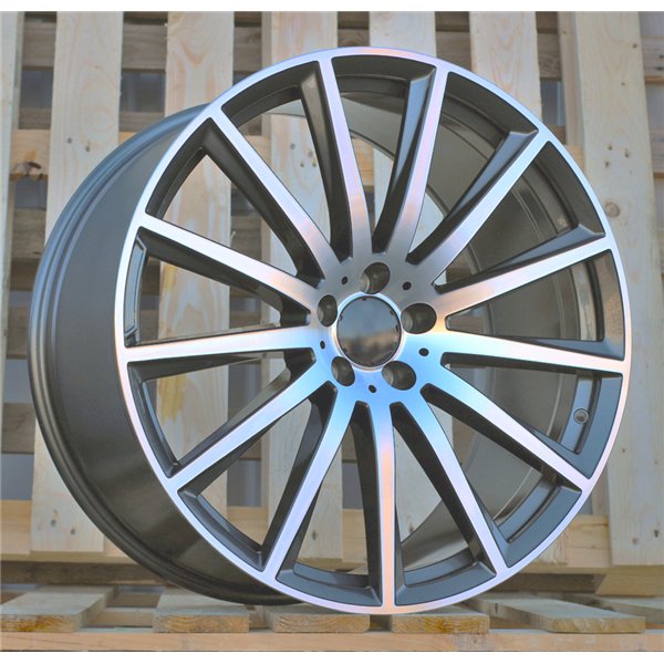 R21x11  5X112  ET  42  66.6  H3524F  Grey Polished (MG)  For MERCEDES  (Z5)  (HYBRID FORGED Rear+Front)
