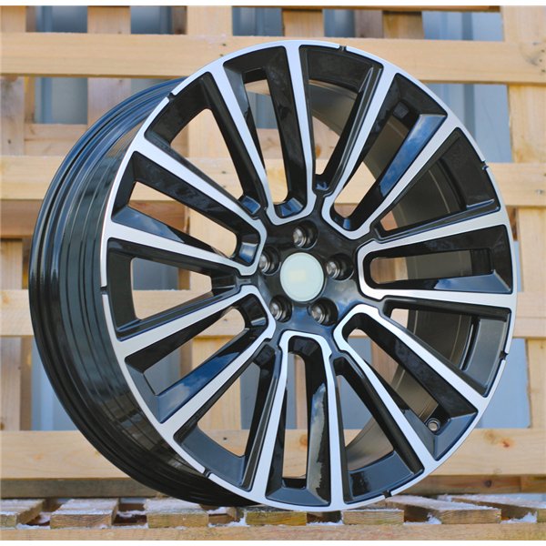 R19x8  5X108  ET  42.5  63.4  YF7076  (3S1341)  Black Polished (MB)  For VOLVO  (M)  (HYBRID FORGED)