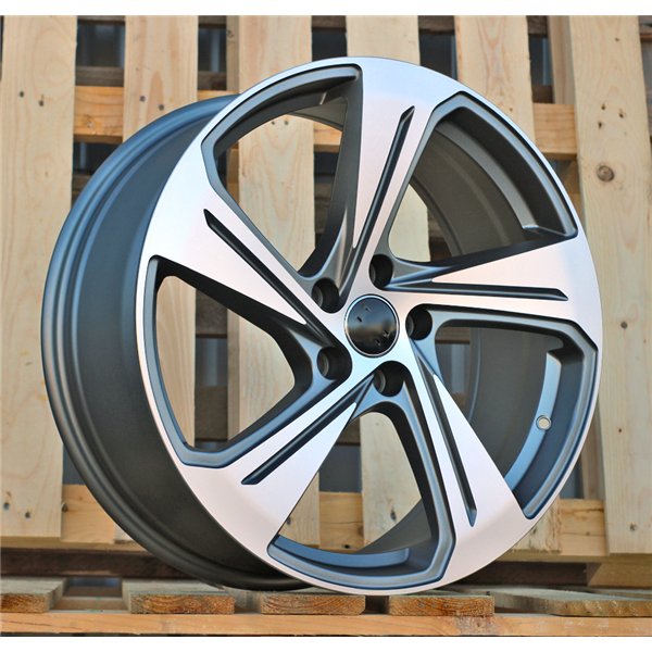 R19x8  5X112  ET  40  66.5  YS1270  (FBX340)  Grey Polished Matt (MGM)  For AUDI  (K3)  (HYBRID FORGED)