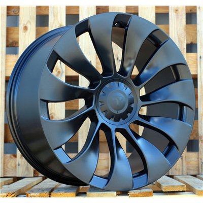 R21x9.5  5X114.3  ET  40  64.1  YS214  (BY1798)  Black Half Matt (BLHM)  For TESLA  (P)  (Model Y (Rear+Front))