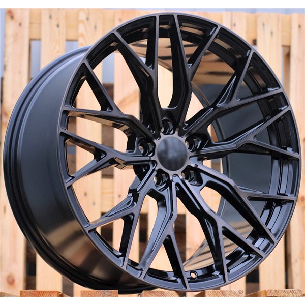 R20x10  5X112  ET  40  66.6  3S266  Black+Tinted Face (BLTF)  For RACINGLINE  (K2)  (HYBRID FORGED (Max Load 815kg.) Front+Rear)